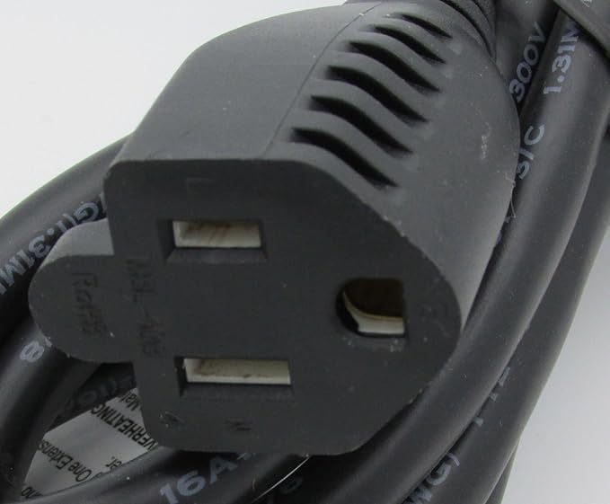 RiteAV - 15 Feet Power Extension Cord (Indoor & Outdoor Rated)