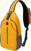 WATERFLY Crossbody Sling Backpack Sling Bag Travel Hiking Chest Bag Daypack