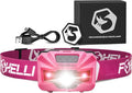 Foxelli USB‑C Rechargeable LED Headlamp – Ultra‑Light 2.4 oz & Bright 180 Lumens – Red/White Light, 5 Modes, IPX5 Waterproof, 40 h Runtime for Trail Running, Camping, Hiking