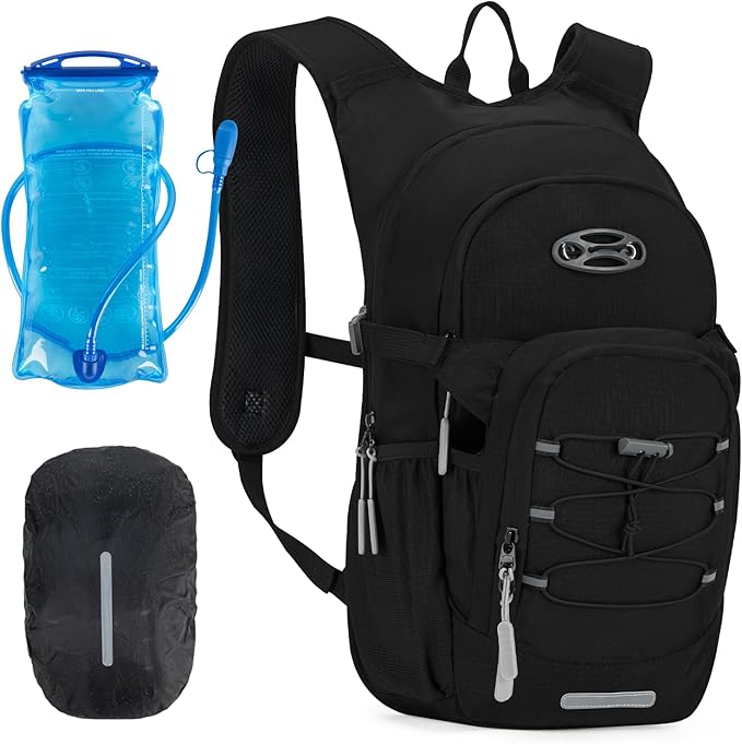 KABAQOO Hydration Backpack, 18L Multipurpose Hiking Backpack with 3L Water Bladder, Water Backpack Insulated Hydration Pack Ideal for Hiking and Cycling