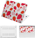 Hard Cover for MacBook Air 13 inch Case 2010-2017 Release (Model A1466 A1369),Pattern Design Protective Case & TPU Keyboard Cover for Apple Laptop Air 13.3",Funny Strawberry
