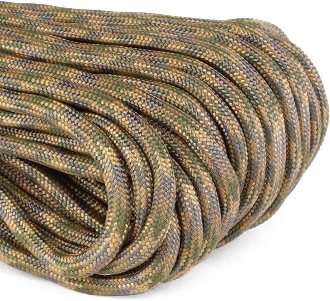 Atwood Rope MFG 550 Paracord 100 Feet 7-Strand Core Parachute Cord (M Camouflage)