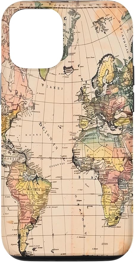 World Map ,Old Map of the World Case for iPhone 12/12 Pro
