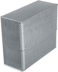 Lineco Archival Document Storage Box with Metal Edge, Acid-Free Gray Boxboard, Organize and Store Files, Prints, Photos, Jumbo-Sized Case 15.5" x 12.5" x 5" Wide