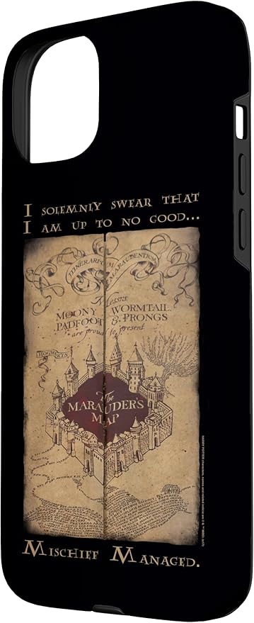 iPhone 15 Plus Harry Potter Marauder's Map Words Case