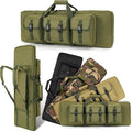 DULCE DOM 32/36/42/48/52 inch Double Rifle Case Soft Gun Bag for Rifles Pistols Storage & Transportation, All Around Shooting Range Tactical Backpack for Hunters Shooters, Gift for Boyfriend, Husband