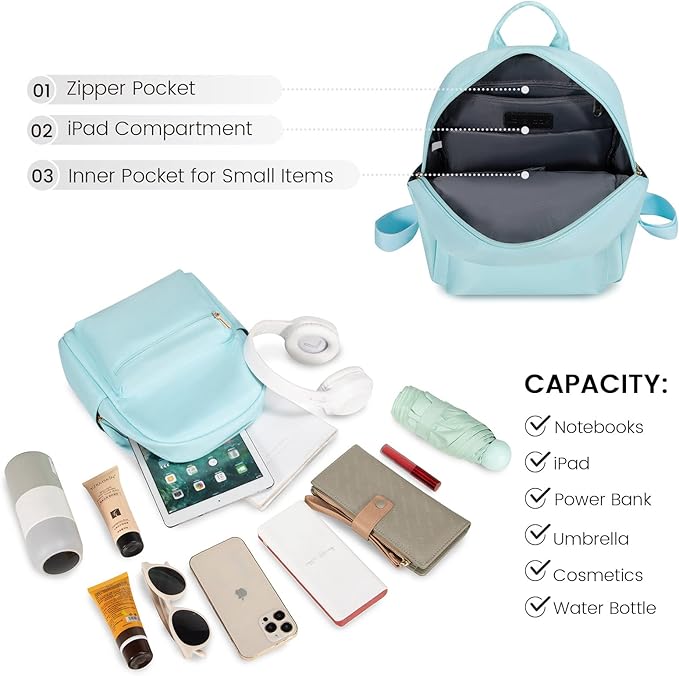 LOVEVOOK Mini Backpack for Women Light Weight Small Waterproof Backpack Purses Daily Backpack… | Light Weight