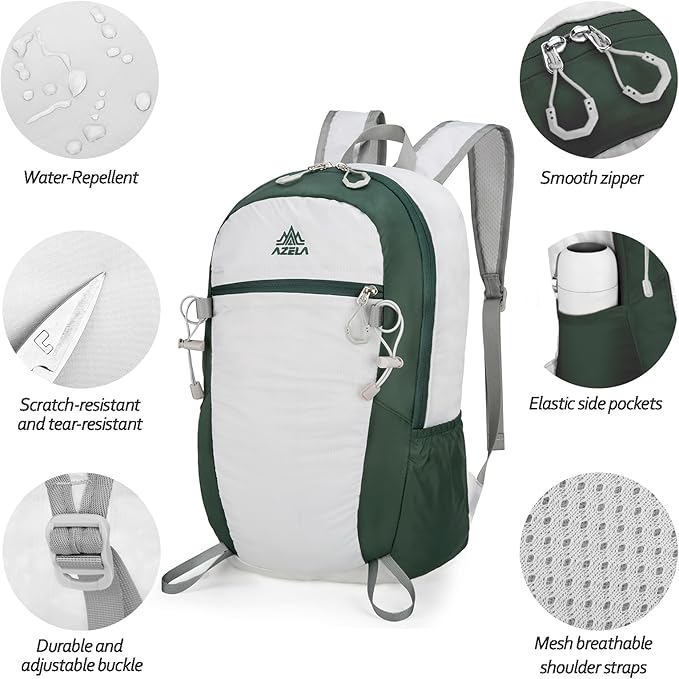Seektop 20L Ultra Lightweight Small Hiking Backpack, Water-Resistant Packable Daypack for Hiking Travel Men Women