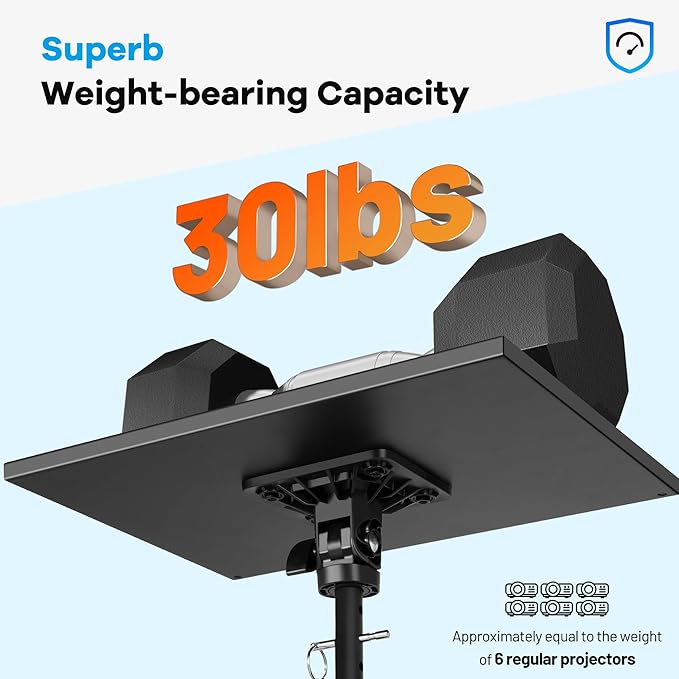 CAHAYA Projector Tripod Stand with Casters: Projector Stand 28-54in Height Adjustable Multifunctional Universal Laptop Stand DJ Rack Stand with Adjustable Height for Meeting Room DJ Equipment