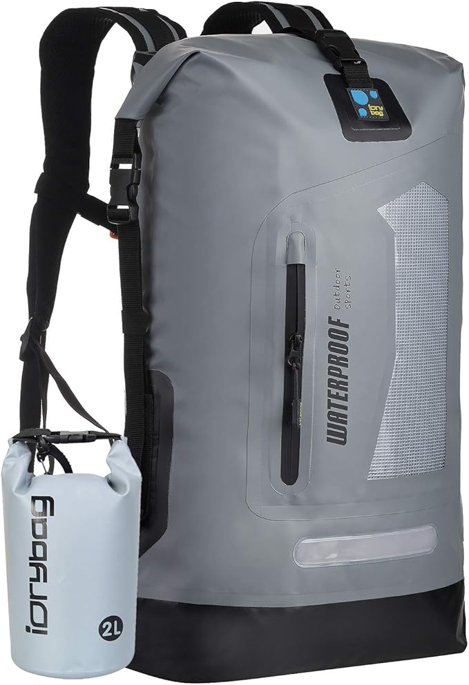 IDRYBAG Waterproof Backpack for Men 20L/30L/40L, Floating Dry Bag Kayak, Dry Backpack Hiking