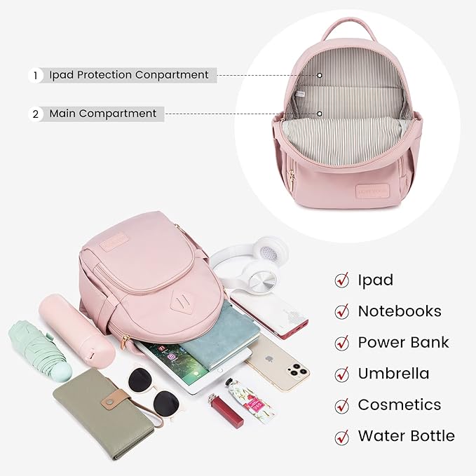 LOVEVOOK Mini Backpack for Women Light Weight Small Waterproof Backpack Purses Daily Backpack… | Light Weight