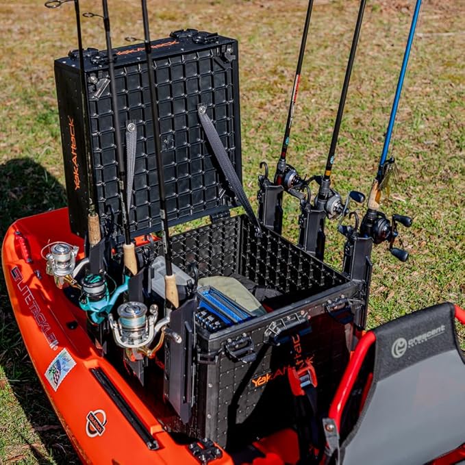 YakAttack ShortStak Upgrade Kit for BlackPak Pro | 16" x 16" – Black | Kayak Crate Expansion Layer with GridLoc Panels & Hardware | Stackable Add-On | Made in USA