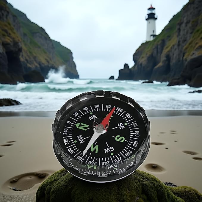 Black Waterproof Pocket Watch Compasses Navigation Compasses Professional Clear Camping Hiking Pocket Hiking Survival Gadgets