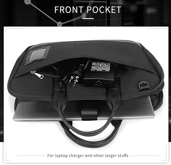 Simpolor 13.3’’ Laptop Case Sleeve, Electronic Organizer Waterproof Laptop Bag with Outside Card Holder, 3-Layer Shockproof 13 inch Laptop Sleeve for MacBook iPad HP Dell ASUS ACER, Black