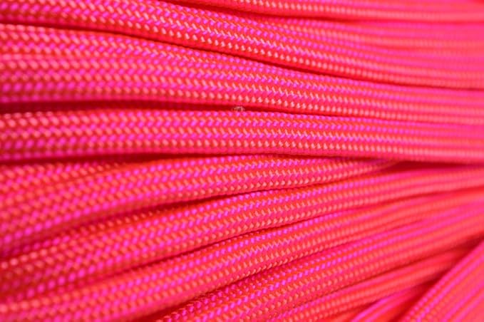 BORED? PARACORD! 550 lb Paracord – Ideal for Crafting, DIY Projects, Camping, Military & Active Outdoors – 300+ Colors – Tactical Parachute Cord Type III – Strong - Hang Ten 50 Feet