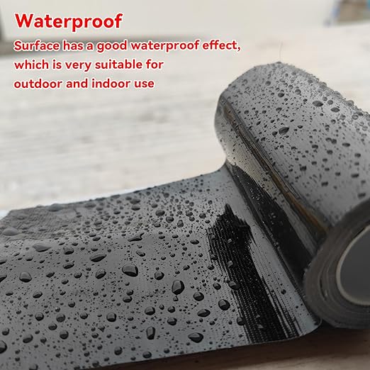 Birllaid Waterproof RV Awning Repair Tape for Tent,Tarp, Boat Covers Repair Tape,RV Awning, Sail Tape, Tear Repair Patch Kit, 5 Inch x 30FT (Black)