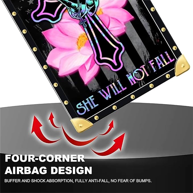 for iPhone 17 Pro Max Case Luxury Golden Decoration for Girl Women Soft TPU Shockproof Protective Hard PC Back for iPhone 17 Pro Max Crazy Pattern Praying Cross Hands