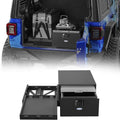 Hooke Road JK/JL/Bronco Trunk Sliding Drawer System & Fridge Slide Mount for 2007-2026 Jeep Wrangler JKU JLU 4-Door & 2021-2026 Ford Bronco 4-Door, Storage Lock Box for Overland Camping Gear