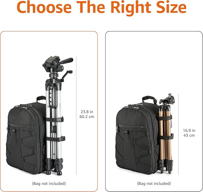 Amazon Basics 60-inch Lightweight DSLR Tripod with Bag, Black