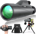 12x56 High Power Monocular Telescope with Smartphone Adapter Tripod Travel Bag, Larger Vision Monoculars for Adults with BAK4 Prism & FMC Lens, Suitable for Bird Watching Hunting Hiking Camping
