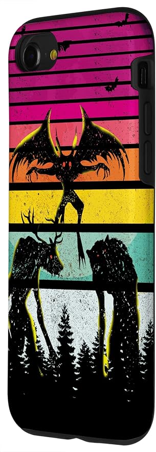 Cryptkin Cute Mothman Cryptid Map Case for iPhone SE (2020) / 7 / 8