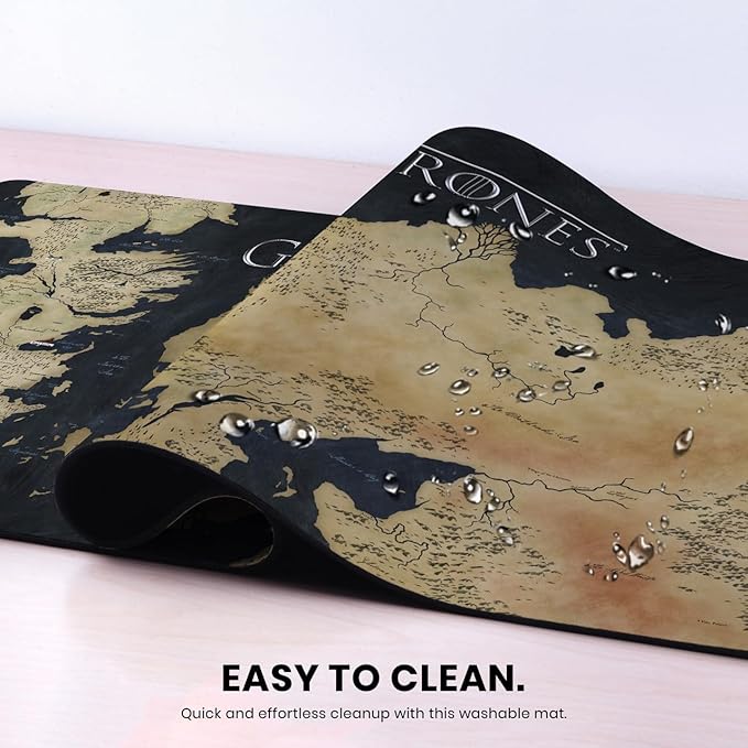 Head Case Designs Officially Licensed HBO Game of Thrones World Map Graphic Art 37.4 x 15.75 x 0.16 inches (900 x 400 mm) - XL Gaming Office Desk PC Keyboard Mouse Mat Pad