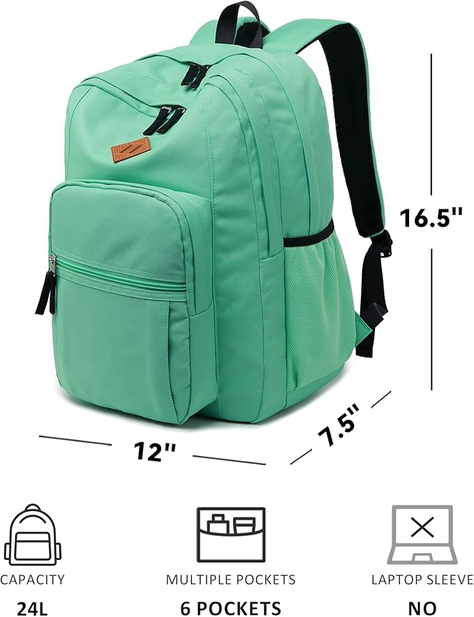 abshoo Classical Basic Travel Backpack For School Water Resistant Bookbag | For School, For School