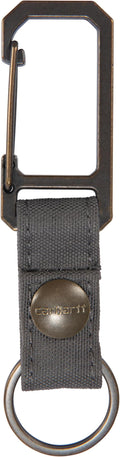 Carhartt Unisex Adult Durable Metal Key Keeper, Belt Loop Key Ring Holder with Self-Locking Metal Gate Clip for Car/Home Keys