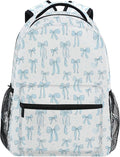 Wamika Coastal Anchor Kids Backpack Nautical Theme Starfish Shell Ocean School Backpacks Boys Girls Preschool Book Bag