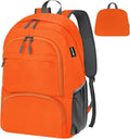 HOLYLUCK 20L Lightweight Packable Hiking Daypack Foldable Backpack for Men Women Small Travel Outdoor Foldable Shoulder Bag-orange