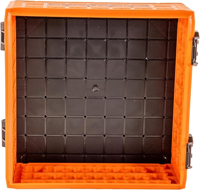 YakAttack ShortStak Upgrade Kit for BlackPak Pro | 13" x 13" – Orange | Stackable Kayak Crate Add-On with GridLoc Panels, Hinges & Latches | Not Standalone | Made in USA