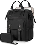 LOVEVOOK Laptop Backpack Women, Nurse Bags Teacher Work Backpack with Laptop Compartment, Water Resistant Computer Backpack Purse for Women College Business Travel Laptop Backpack, 15.6 Inch, Upgraded