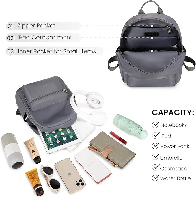 LOVEVOOK Mini Backpack for Women Light Weight Small Waterproof Backpack Purses Daily Backpack… | Light Weight