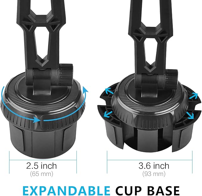 GPS Car Mount Cup Holder with Adjustable Arm for Garmin - Replacement GPS Cupholder Ball Mount for Garmin Nuvi Dezl Drive Drivesmart Zumo Driveassist DriveLuxe StreetPilot RV Portable Navigator