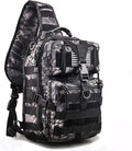 hopopower Tactical Sling Bag, Sport Bag Military Rover Shoulder Backpack EDC Assault Range Bag, Chest Pack Handbag Waterproof