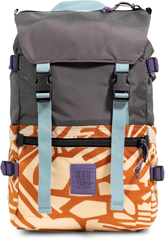 Topo Designs Rover Pack Classic - Laptop Daypack for Commutes, Day Trips, Hikes, Iconic Denver Design, PFAS-Free, Fair Trade, BlueSign Backpack (Zion Spice)