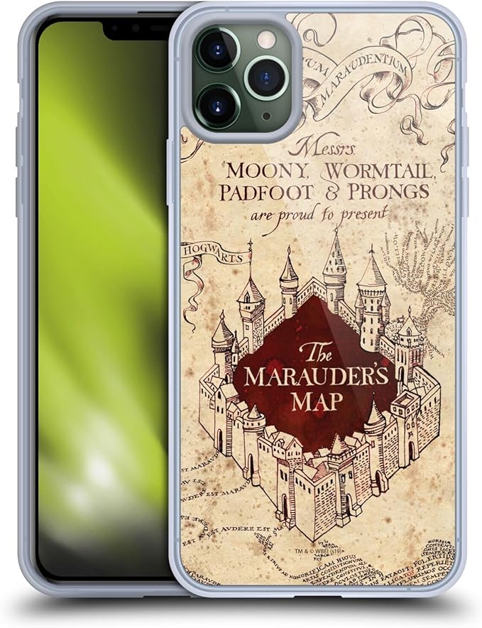 Head Case Designs Officially Licensed Harry Potter The Marauder's Map Prisoner of Azkaban II Soft Gel Case Compatible with Apple iPhone 11 Pro Max