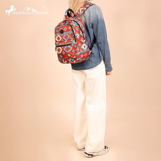 Montana West Backpack for Women Western Travel Backpack Purse Casual Daypack for Laptop College
