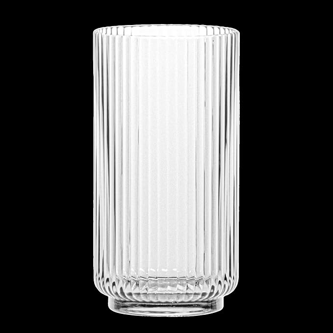 Abode Homewares Mesa 22 oz Durable Acrylic Jumbo Drinking Glasses, Shatter-Resistant and Dishwasher-Safe Indoor/Outdoor Drinkware, Ideal for Water, Iced Tea, Juice, and Cocktails - Clear - Set of 6
