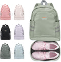 coofay Gym Backpack For Women Waterproof Sports Backpack With Shoe Compartment Lightweight Travel Backpacks Small Gym Bag Dance Volleyball Backpacks