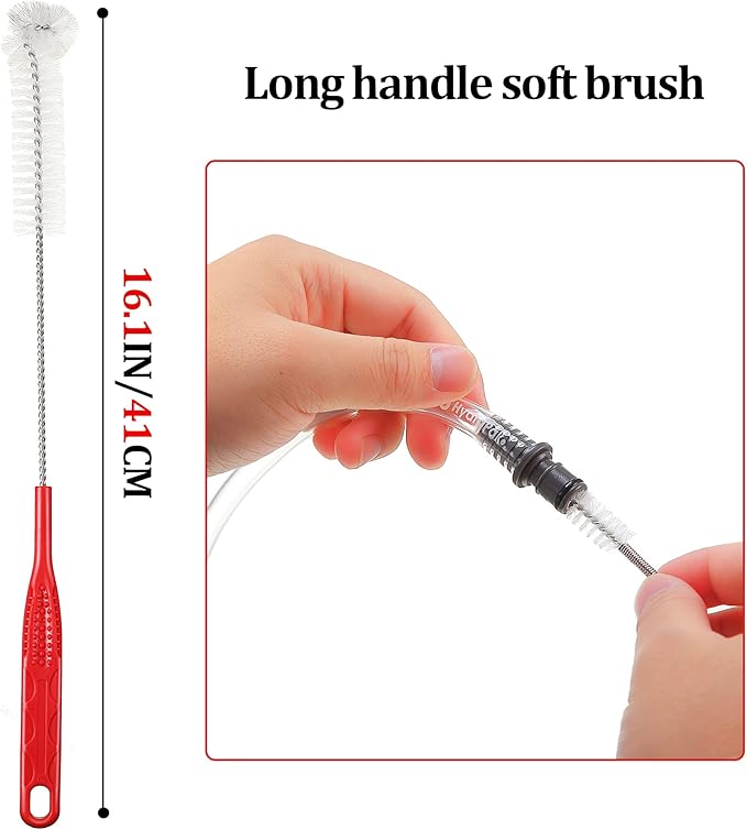 Patelai 2 Set 8 in 1 Hydration Bladder Cleaning Kit Includes 3 Different Brushes and Drying Collapsible Bladder Frame, Water Reservoir Backpack Cleaning Kit
