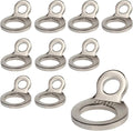 Stainless Steel Tie-Down Anchors Hooks Multi-Purpose Dirt Bike Tie Down Strap Rings for Motorcycle Dirtbike ATV Trailer Truck Rosa-Gold (10-Pack)