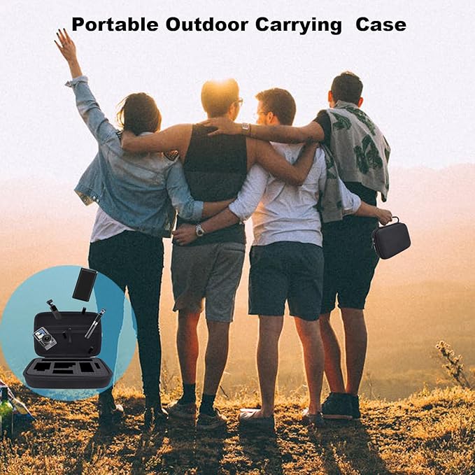 Hard Carrying Case with Customizable Foam Protective Case Outdoor Travel Electronic Organizer Pouch Storage Bag Compatible with Digital Camera Electronic Instruments Power Bank