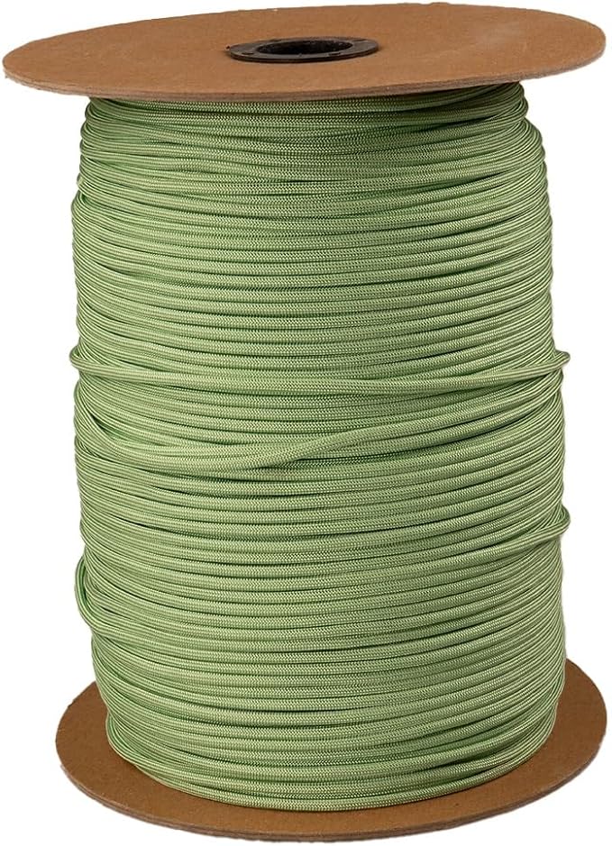 Paracord Planet Solid Color 550lb Paracord – 7 Strand Type III Nylon Cord for Indoor and Outdoor Tasks – Matcha Latte (1000 ft)