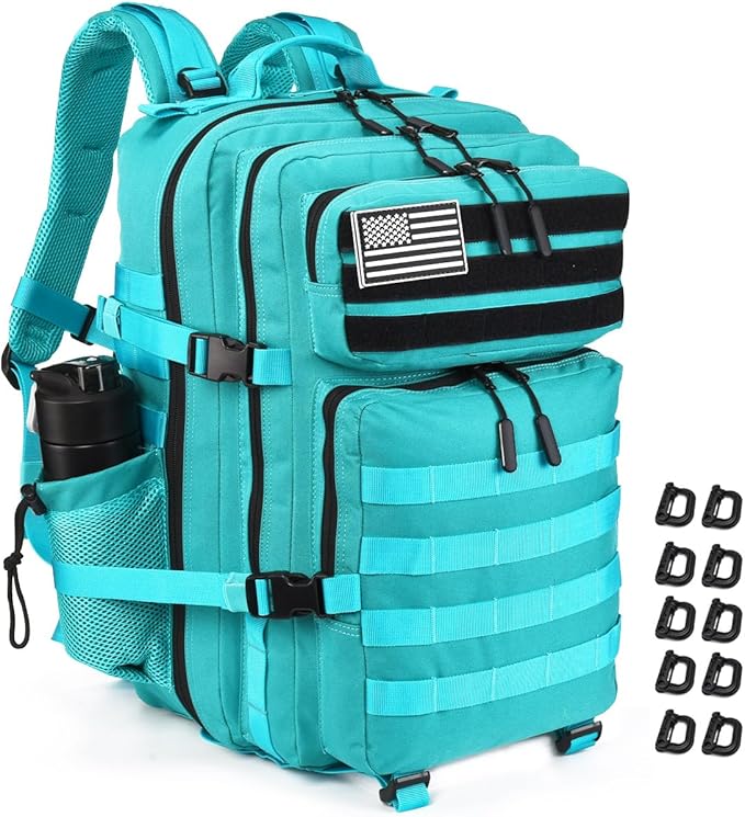 45L Tactical Backpack for Men Women, Military Assault Pack with MOLLE, Large 3 Day Bug Out Bag for Hiking Camping