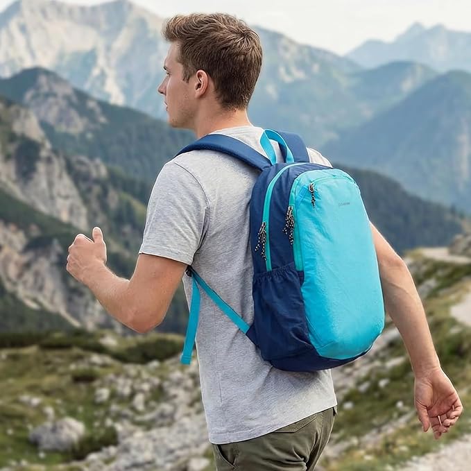 G4Free 15L Hiking Backpack Lightweight Small Travel Backpack Casual Daypack for Women Men Outdoor Campus, Blue