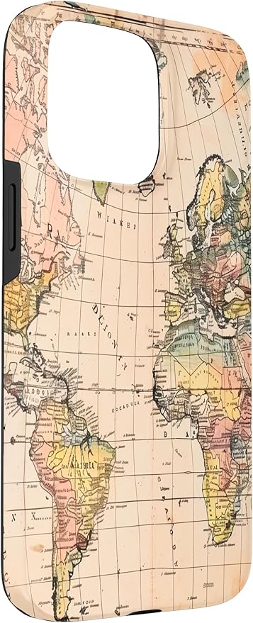 World Map ,Old Map of the World Case for iPhone 15 Pro Max