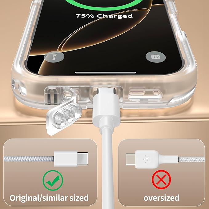 SPORTLINK for iPhone 16 Pro Max Case - IP68 Waterproof Military Protective Full Body Heavy Duty Shockproof 360 Sealed Dustproof with Screen Protector Cover for i Phone 16 Pro Max 6.9" Frosted Clear