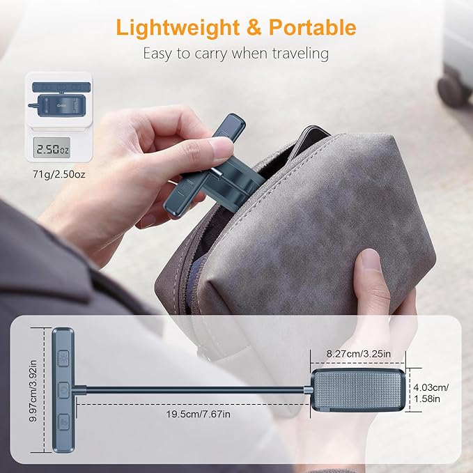 Gritin 19 LED Rechargeable Book Light for Reading in Bed with Memory Function- Eye Caring 3 Color Temperatures,Stepless Dimming Brightness,90 Hrs Runtime Clip on Light for Book Lovers-Pacific Blue