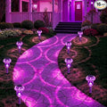Solar Lights Outdoor, 16 Pack Mushroom Lights Outside Waterproof, Solar Powered LED Lighting for Garden, Yard, Landscape, Path, Pathway, Lawn, Walkway, Driveway, Backyard Halloween Decor (Purple)
